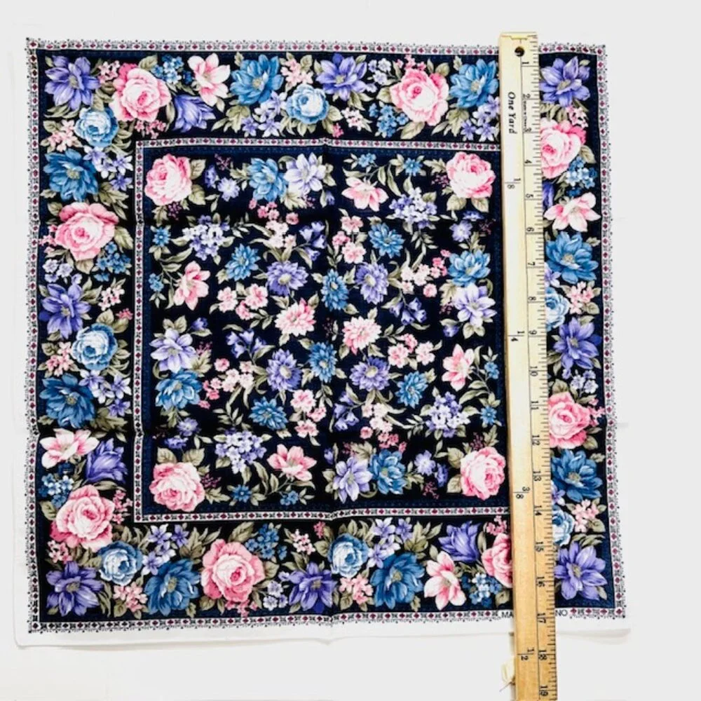 New Mario Valentino Mini Scarf/Handkerchief cotton 17.5